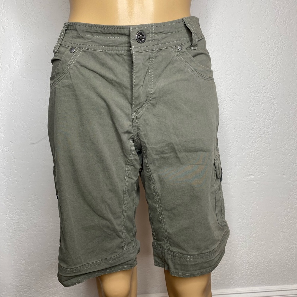 Kuhl Splash Cargo Short Women's Size 10 Gray 10" Inseam EUC